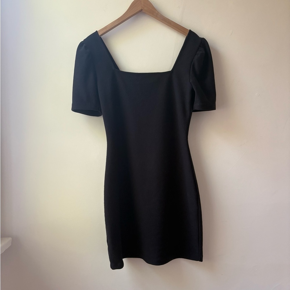 Club Monaco Black Square-Neck Dress​ - Picture 3 of 11